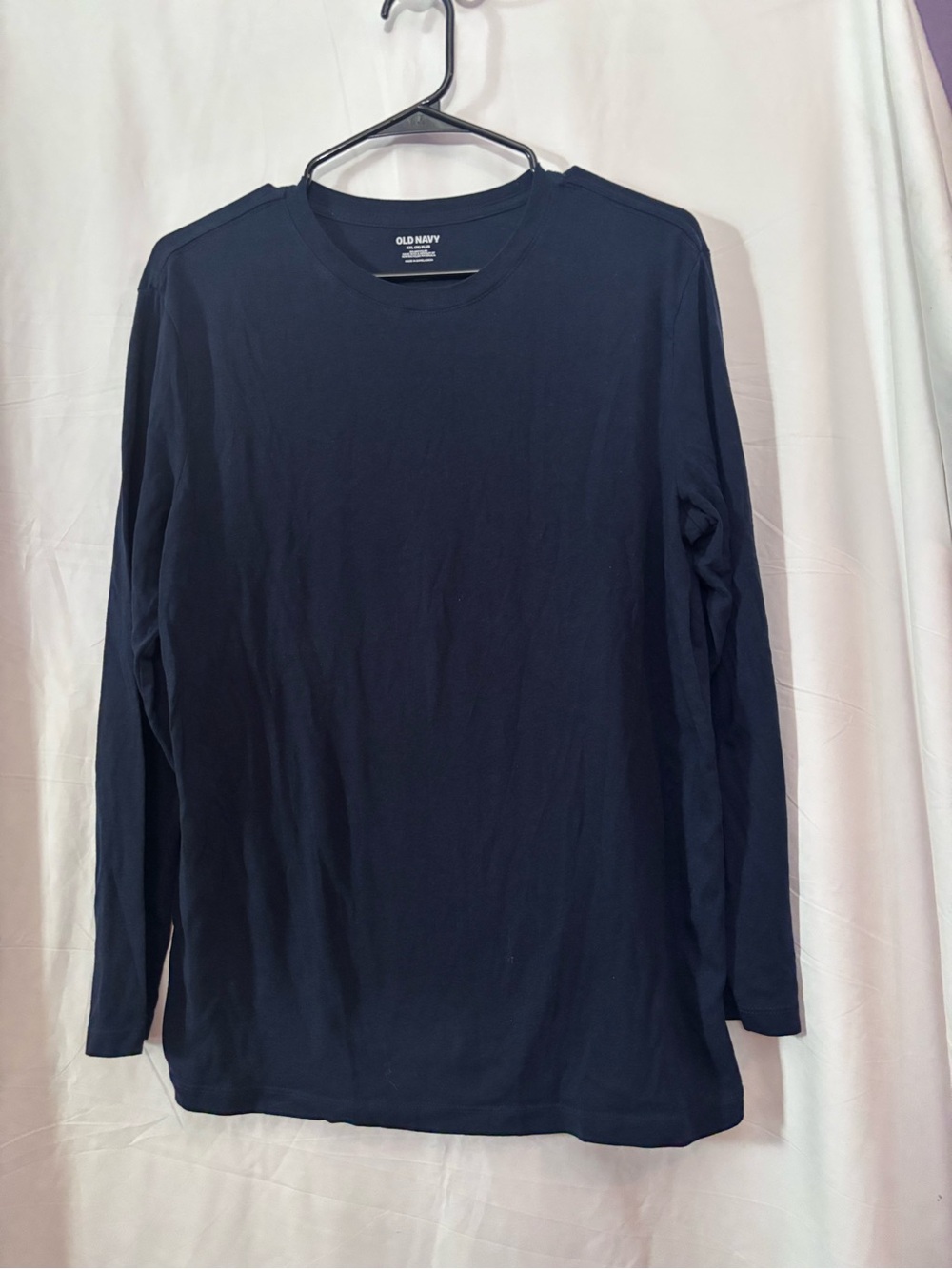 Old Navy Boys Long-Sleeve Crew Shirt - In the Navy size XXL (14) Plus